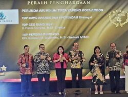 Perumdam Tirta Yapono Raih Top BUMD Bintang 4, Wali Kota Ambon Apresiasi