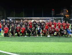 Pererat Sinergitas dan Silaturahmi, Polda Papua Mini Soccer Bersama Wartawan