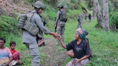 Patroli Satgas Damai Cartenz di Jalur Rawan Ilaga, Kondisi Terpantau Aman