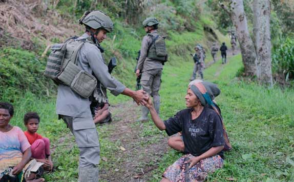 Satgas Damai Cartenz Patroli Ilaga