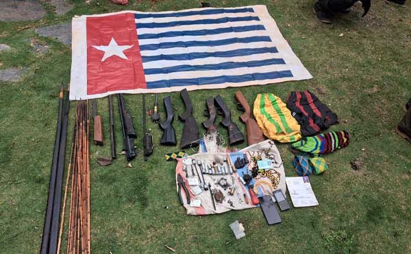 TNI Sita Barang Milik OPM di Kemburu Puncak