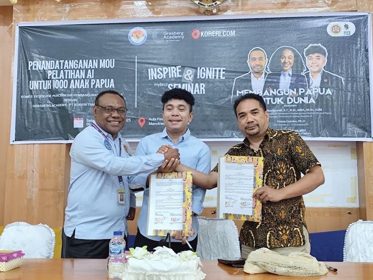 PTFI Dukung Program KEPPOKP Akselerasi Literasi AI di Tanah Papua 2 TTD Koreri KEPPOKP