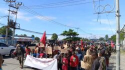 Dua Aksi Demo Warnai Kota Timika di Momen Hari Buruh-Integrasi Papua ke NKRI