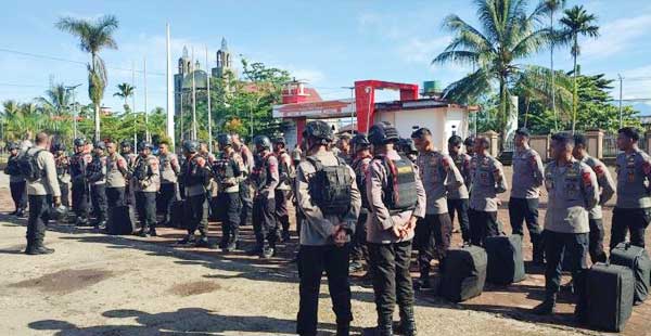 Aksi Demo 1 Mei 2026 di Timika Pengamanan