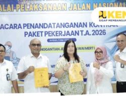BPJN Maluku Teken Kontrak Penggantian Jembatan Wai Mert I