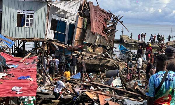 Ledakan Diduga Bom Terjadi di Biak, 5 Warga Dilaporkan Tewas 2 Bom Meledak di Biak 1