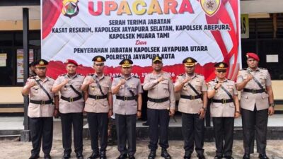 Polresta Jayapura Kota Gelar Rotasi: 1 Kasat dan 4 Kapolsek Jalani Sertijab 15 IMG 20260519 WA00111