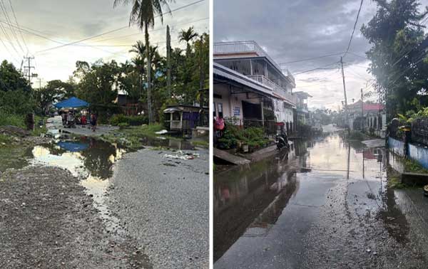 Kadistrik MIRU Banjir Belakang Kantor Pos Mimika