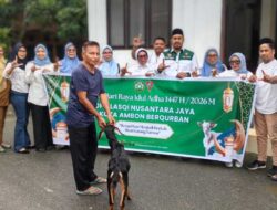 LASQI Kota Ambon Tebar Kepedulian, Salurkan Hewan Kurban ke Warga