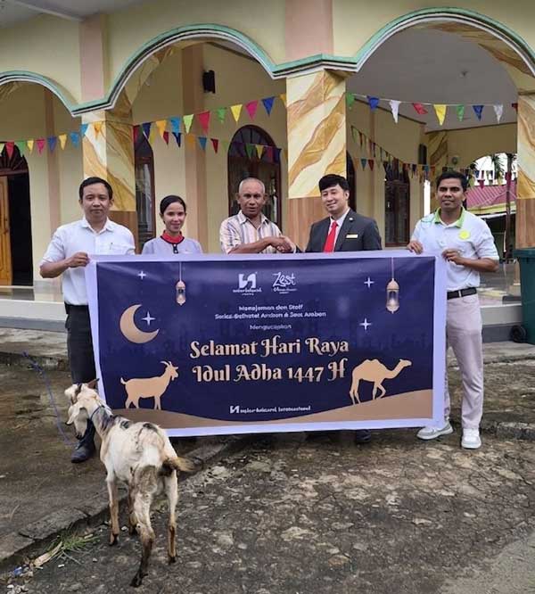Sambut Iduladha 1447 H, Manajemen Swiss-Belhotel Bersama Zest Ambon Berkurban 2 Manajemen Swiss Berhotel n Zest Ambon Berkurban2