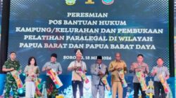 Menkum RI Resmikan Ribuan Posbankum di Papua Barat dan PBD