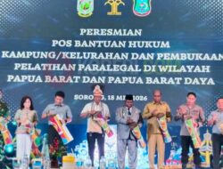 Menkum RI Resmikan Ribuan Posbankum di Papua Barat dan PBD