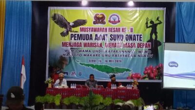 Pembukaan Mubes II Pemuda Onate Berlangsung di Aula LPP RRI Serui 15 Onate Serui