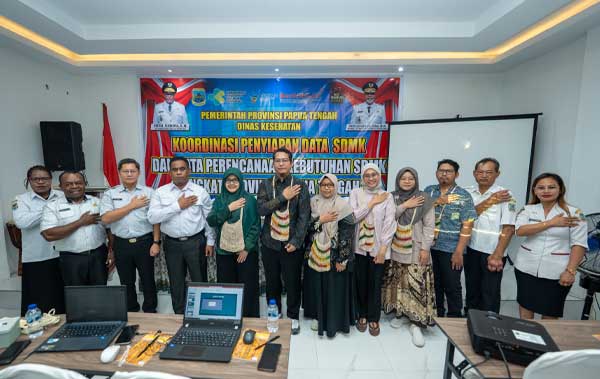 Digiat Penyiapan Data-Renbuk SDM Kesehatan 2026, Gubernur Papua Tengah Tekankan Ini 3 Pemprov PT Giat Penyiapan Renbuk SDM kes 2026 3