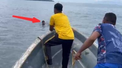 Kabur ke Tengah Laut, Warga Dok IX Pelaku Jambret Ditangkap Polisi 23 Polresta JPR Kota Pelaku Jambret kabur ke Laut