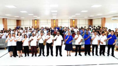 Resmi Buka FLS3N-O2SN SMP Tingkat Kabupaten, Ini Harapan Wabup Mimika 27 Wabup EK FLS3SN