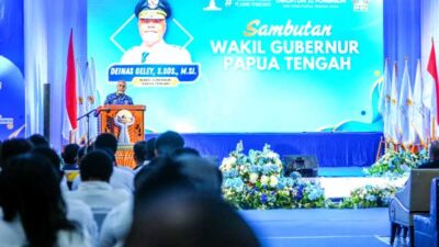 Begini Pesan dan Harapan Wagub Deinas ke BPD HIPMI Papua Tengah 23 Wagub PT BPD HIPMI 2026