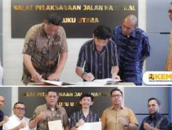 BPJN Malut Teken Kontrak Penanganan Longsoran Jalan Nasional di Pulau Ternate