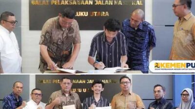 BPJN Malut Teken Kontrak Penanganan Longsoran Jalan Nasional di Pulau Ternate 19 BPJN Malut Teken Kontrak Tangani Longsor P Ternate