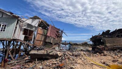 Bom meledak Lokasi di Biak