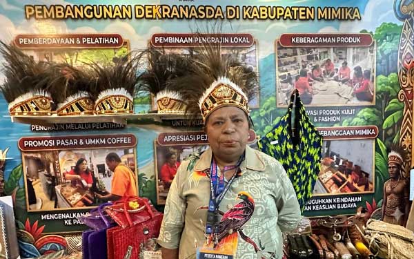 Produk Unggulan Mimika Curi Perhatian di PENAS XVII Gorontalo 2026 2 Dekranasda Mimika Stand PENAS Gorontalo2
