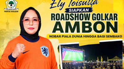 Golkar Ambon Siapkan Roadshow, Nobar Piala Dunia hingga Bagi Sembako 14 Ely Toisutta Golkar Ambon Nobar Pildun