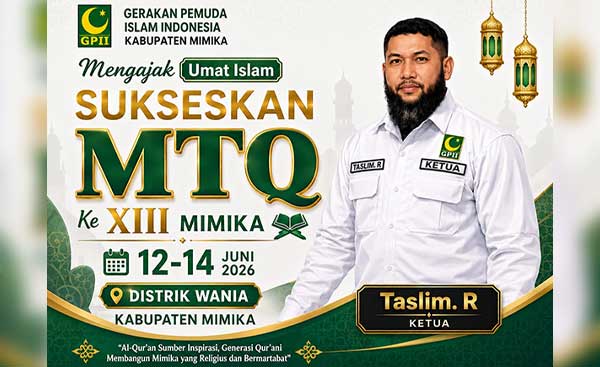 GPII Mimika Dukung Suksesnya MTQ XIII