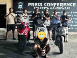 Spesialis Curanmor Diringkus Tim URC Polresta Manokwari, BB Tiga Motor Ikut Diamankan