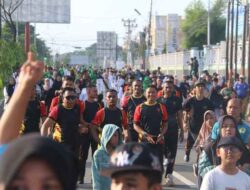 Personel Polda PBD Hadiri Jalan Santai Peringati 1 Muharram 1448 H di Kota Sorong