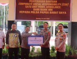 BRI Serahkan Bantuan CSR Mobil Ambulans kepada Polda PBD