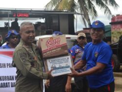 Ditpolairud Polda PBD Gelar Baksos-Gotong Royong Bantu Korban Kebakaran