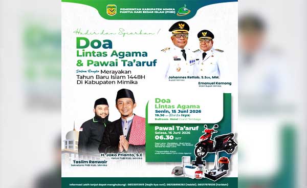 PHBI Mimika: Pawai Ta’aruf 1448 H Wujud Harmoni Keberagaman dan Cinta Toleransi 1 PHBI Mimika Pawai Taaruf Thn Baru Islam 1448 H