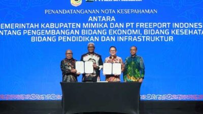 Teken MoU dengan Pemkab Mimika: PTFI Terus Konsisten Dukung Masyarakat Sejahtera 14 PTFI Pemkab Mimika Teken MoU