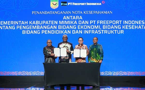 PTFI Pemkab Mimika Teken MoU