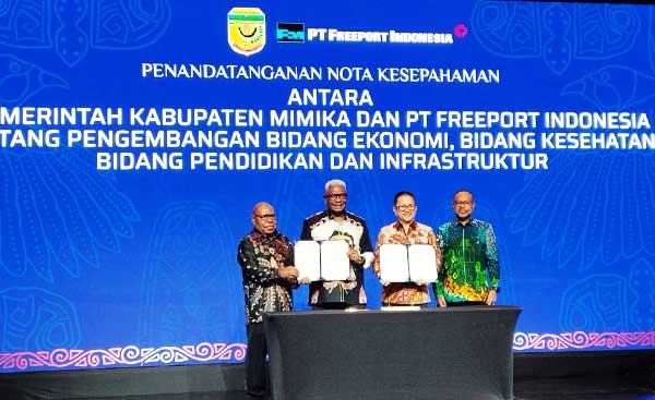 Pemkab Mimika, PTFI dan YPMAK Perkuat Kolaborasi Pembangunan, Begini Detailnya 2 Pemkab PTFI YPMAK Teken MoU JKT3