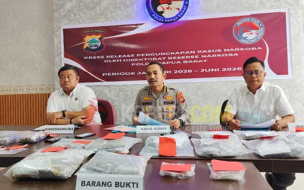 Polda PB Rilis 20 Kasus Narkoba