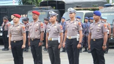 HUT Bhayangkara ke-80, 96 Personel Polresta Sorong Kota Terima Kenaikan Pangkat 14 1000469125 optimized 50