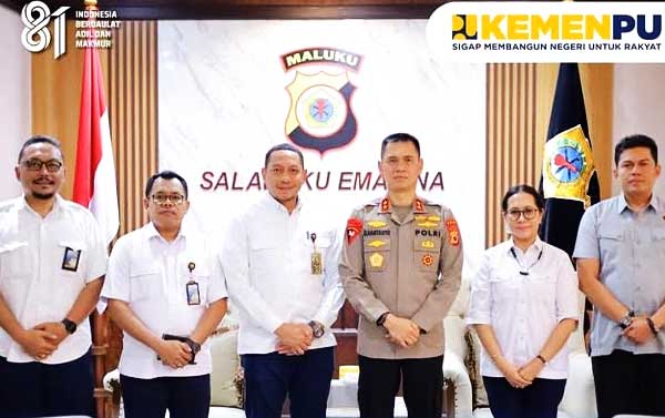 Perkuat Sinergi, Plt Kepala BPJN Kunjungi Polda Maluku 1 BPJN Mal Kunjungi Polda Mal