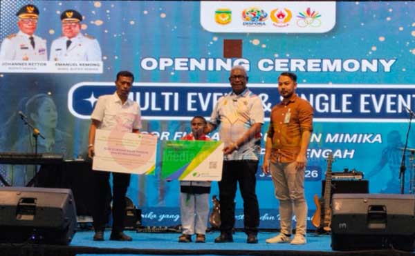 Dispora Mimika Gelar Kejuaraan Olahraga Pelajar 2026, Tandingkan 7 Cabor 2 Bupati JR Buka Kejuaraan Olga Pelajar Mimika 2026