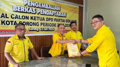 Musda VI Golkar Kota Sorong: David Hehanussa Berpotensi Balon Tunggal Ketua