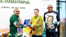 Laporkan 12 Poin Kesepakatan Timika di Dialog Strategis, Ini Harapan Gubernur Nawipa 2 Gub PT Wamen PPN di Timika