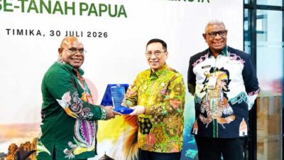Laporkan 12 Poin Kesepakatan Timika di Dialog Strategis, Ini Harapan Gubernur Nawipa 14 Gub PT Wamen PPN di Timika