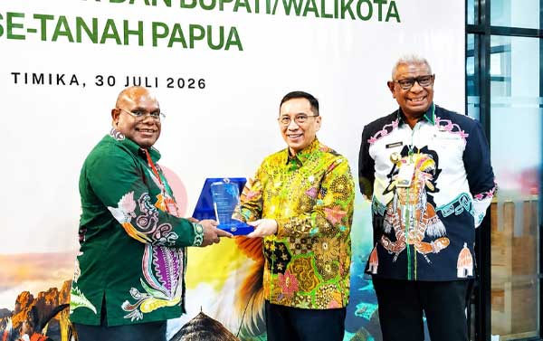 Laporkan 12 Poin Kesepakatan Timika di Dialog Strategis, Ini Harapan Gubernur Nawipa 1 Gub PT Wamen PPN di Timika