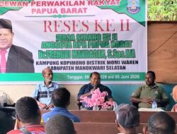Reses II 2026, Legislator PB Frengki Mandacan Belanja Aspirasi di Distrik Oransbari