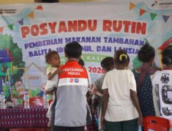 Cegah Stunting, Kilang Kasim Gelar Posyandu Terpadu di Kampung Kasimle