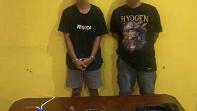 Satresnarkoba Polresta Sorong Kota Tangkap Dua Pelaku Pengedar Sabu