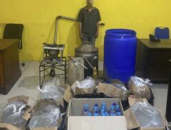 Polresta Sorong Kota Ungkap Tempat Produksi CT, 166 L BB Diamankan
