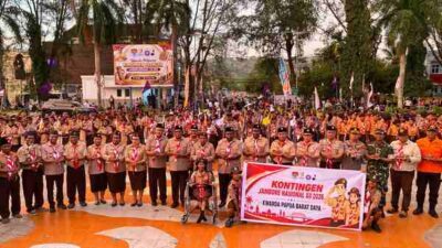 Lepas Kontingen Kwarda Pramuka ke Jamnas XII, Pesan Gubernur PBD : Harumkan Nama Daerah