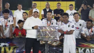 Sukses, Kapolda Papua Tengah Canangkan Turnamen Mini Soccer Digelar Tiap Tahun 14 IMG 6109