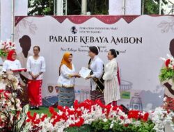 Dukung Parade Kebaya 2026, DPD PIM Maluku Anugerahi Lisa Wattimena Penghargaan